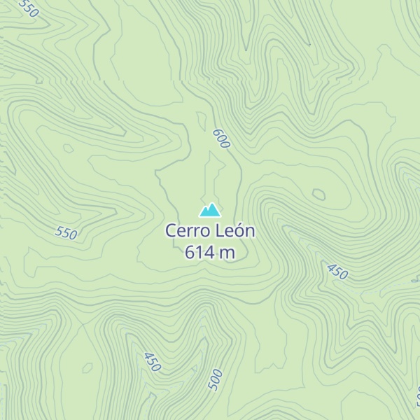 Map of Cerro León