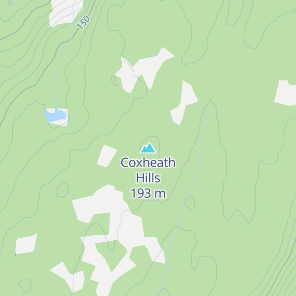 Map of Coxheath Hills