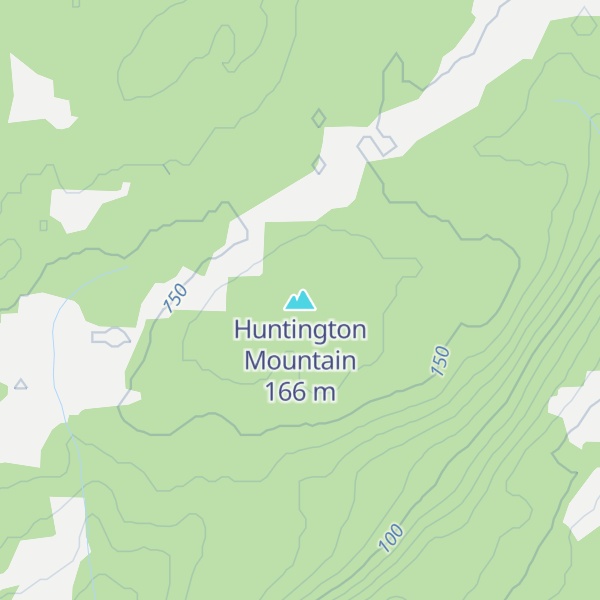 Map of Huntington Mountain