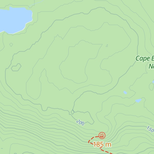 Map of Broad Cove Mountain