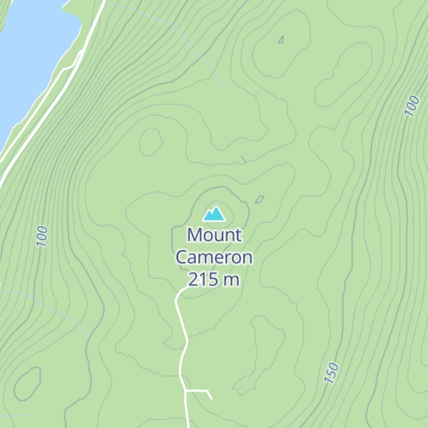 Map of Mount Cameron
