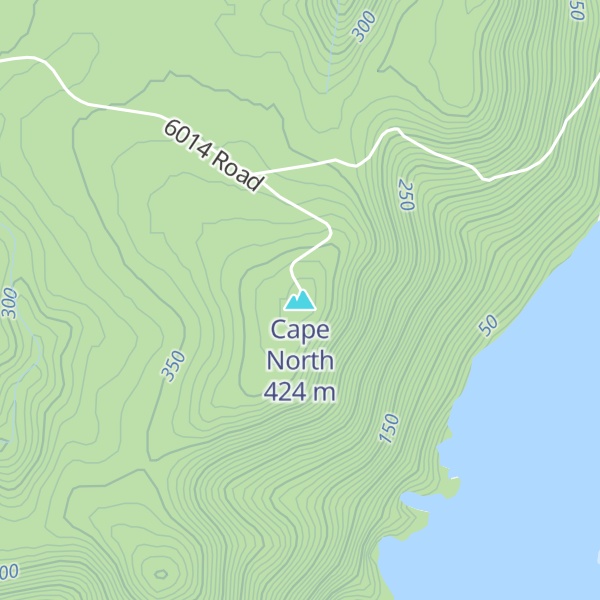 Map of Cape North