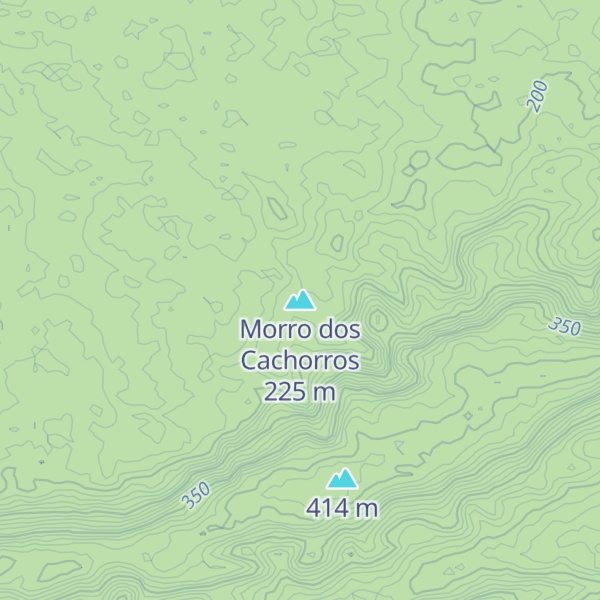 Map of Morro dos Cachorros