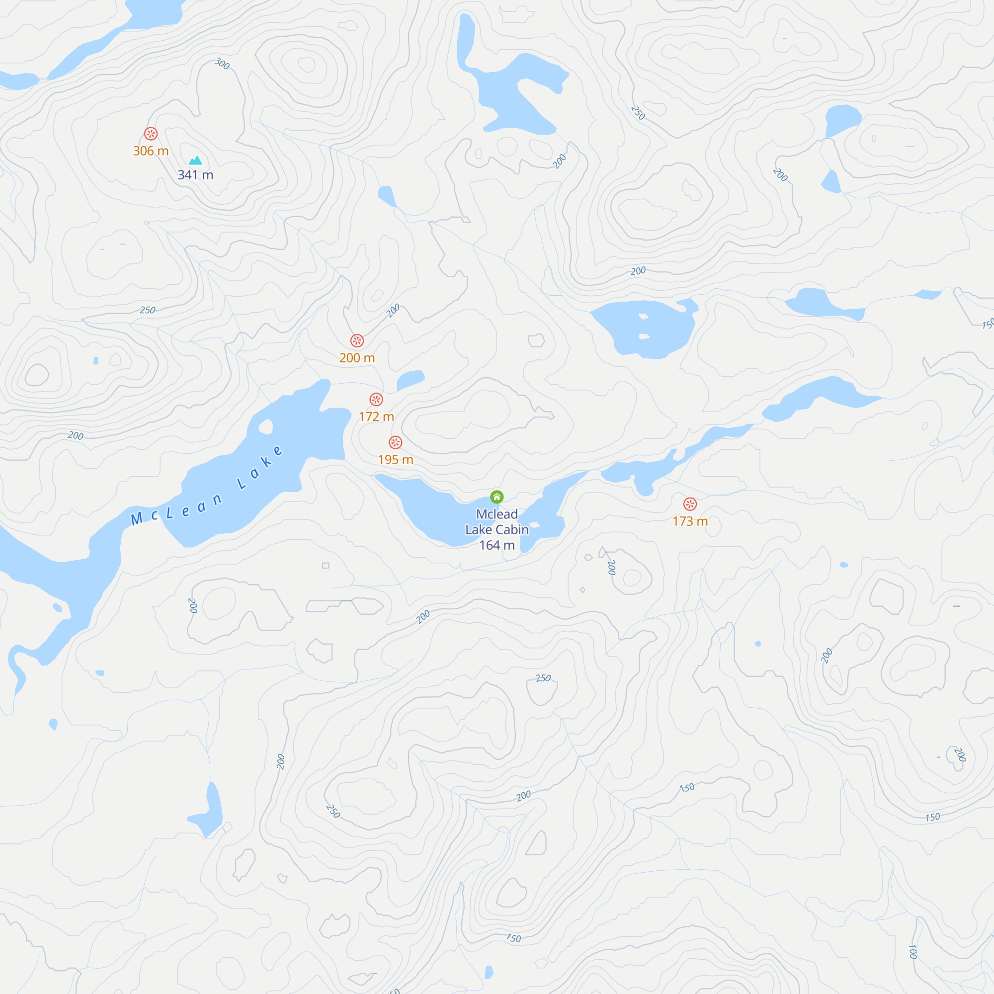 Mclead Lake Cabin map