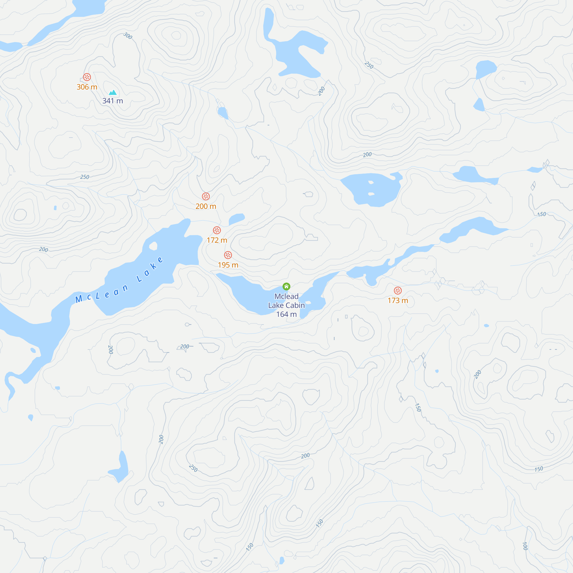 Mclead Lake Cabin map
