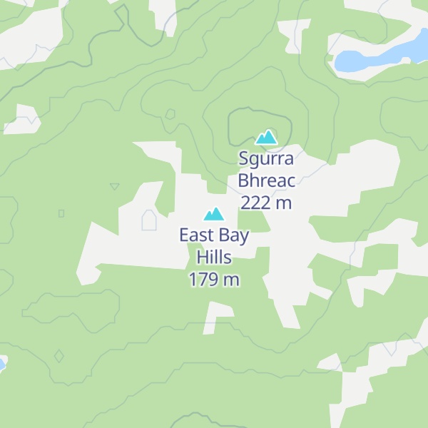 Map of East Bay Hills