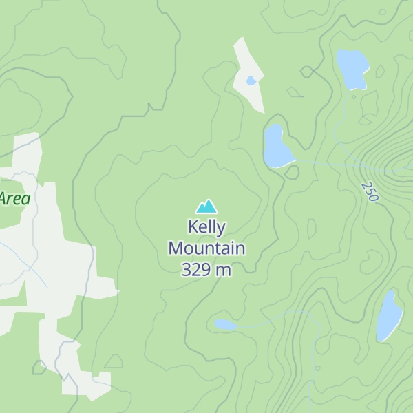 Map of Kelly Mountain