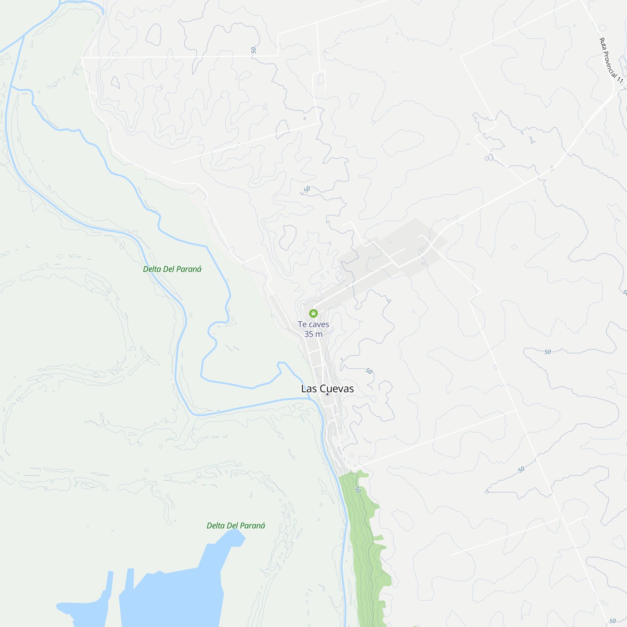 Te caves map