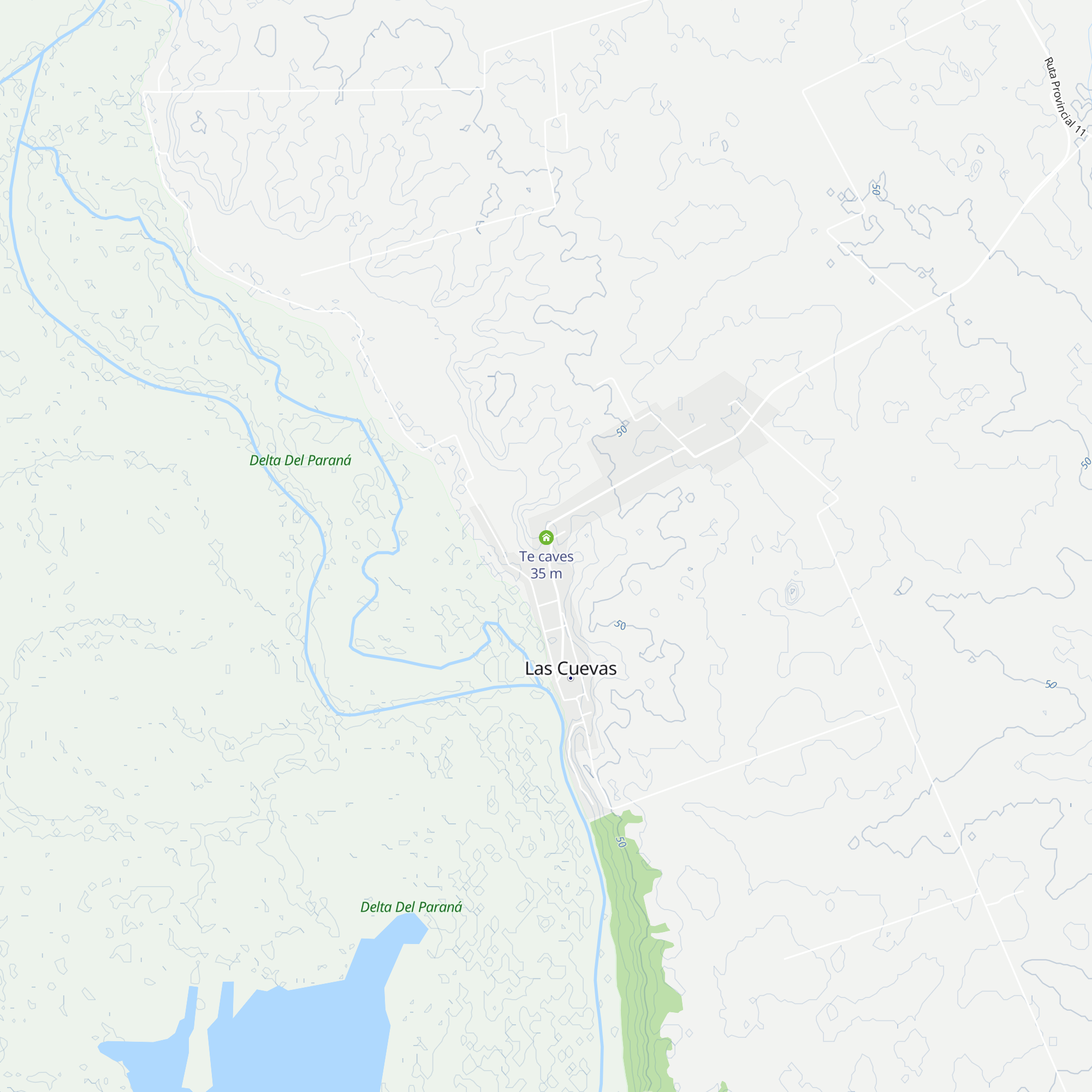 Las cuevas map