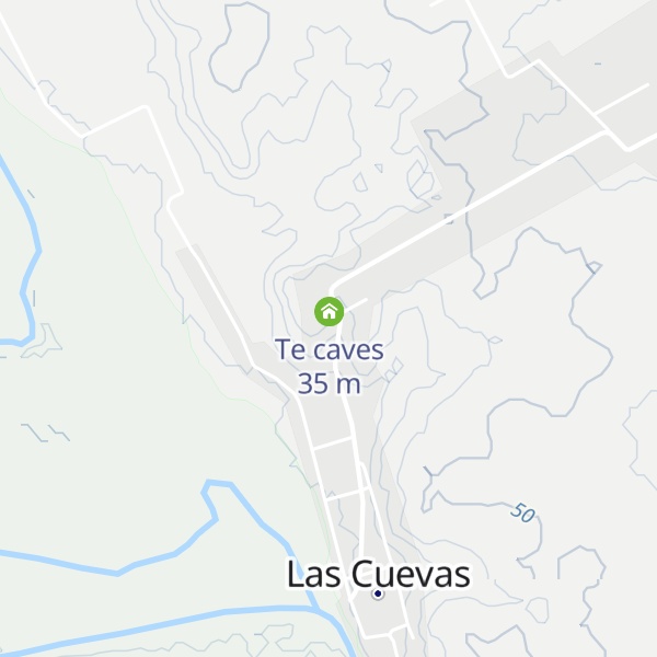 Map of Las cuevas