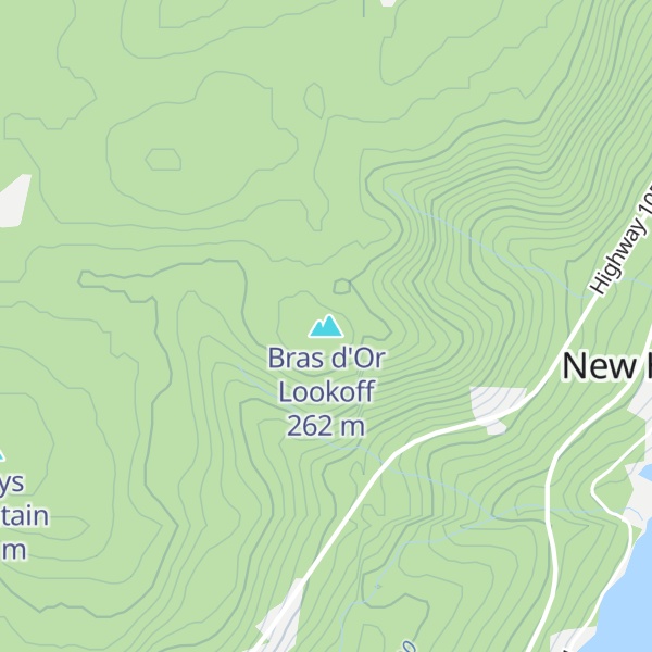 Map of Bras d'Or Lookoff