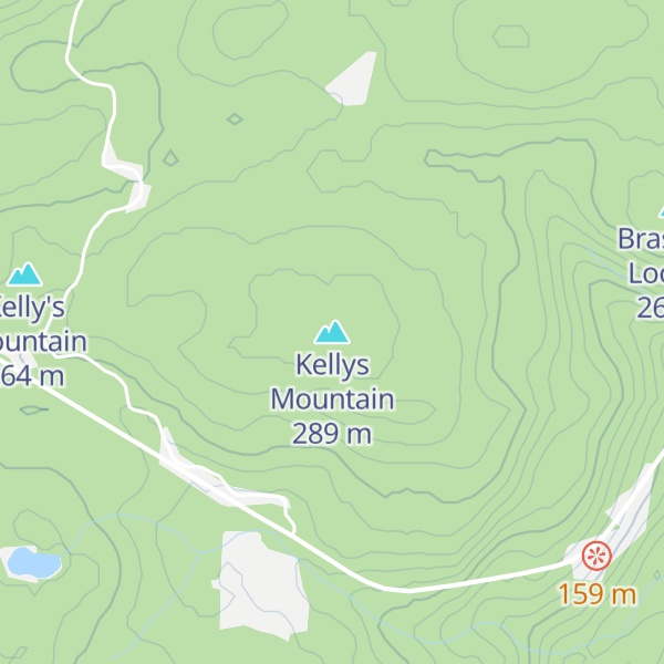 Map of Kellys Mountain