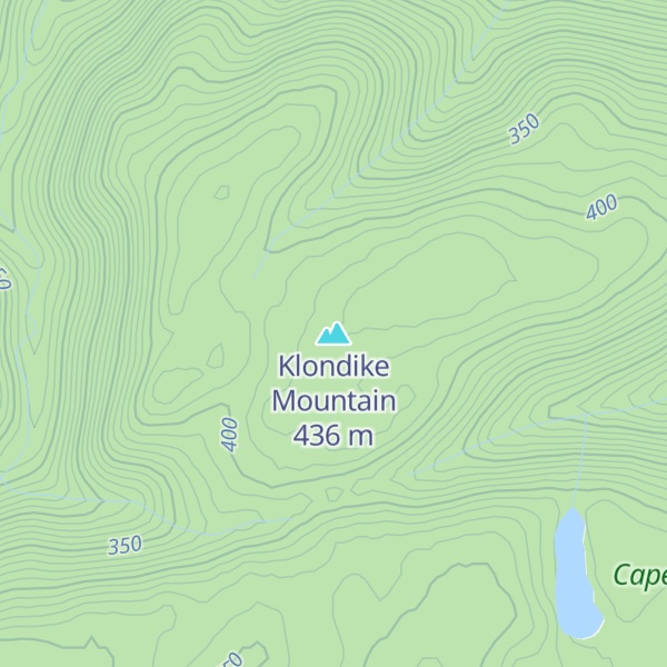 Map of Klondike Mountain