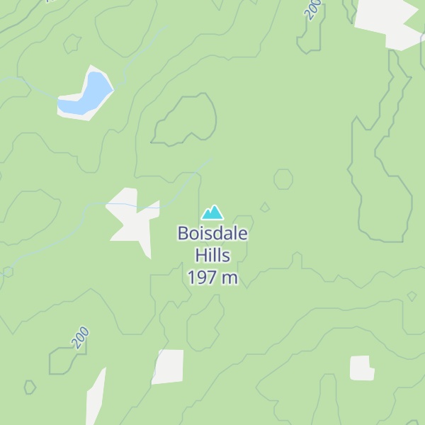 Map of Boisdale Hills