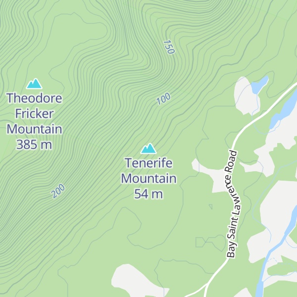 Map of Tenerife Mountain