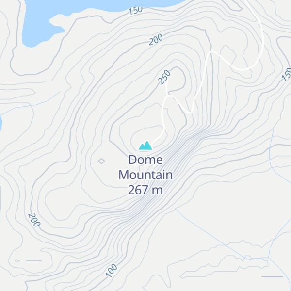 Map of Dome Mountain