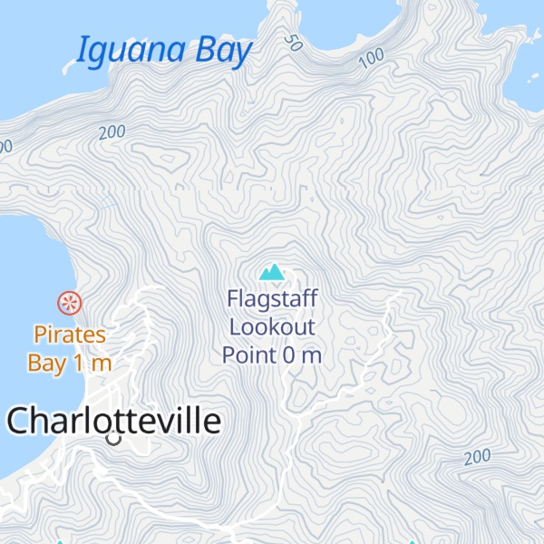 Map of Flagstaff Lookout Point