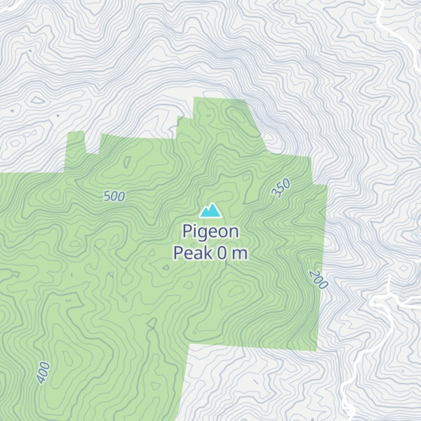 Map of Pigeon Peak