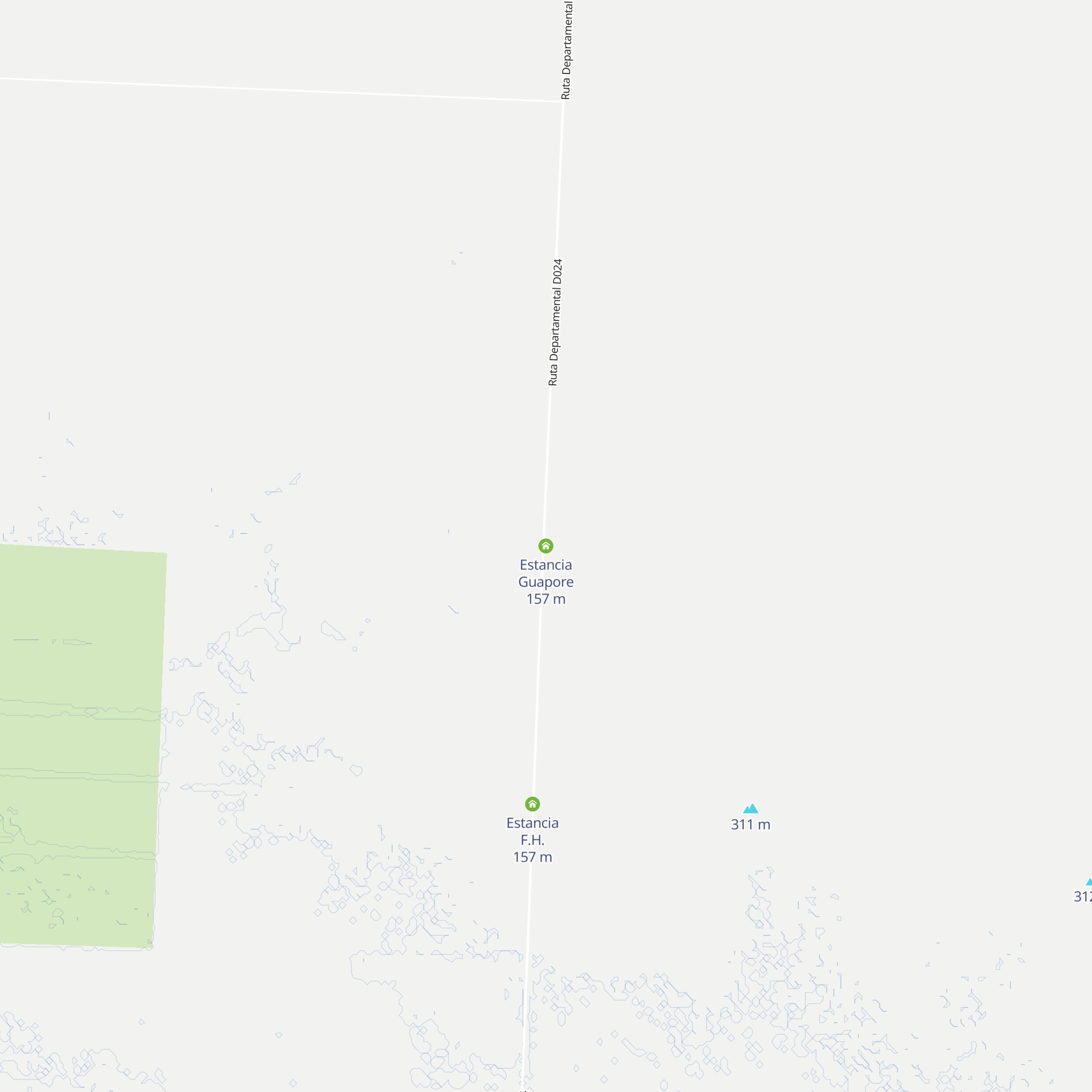 Estancia Guapore map