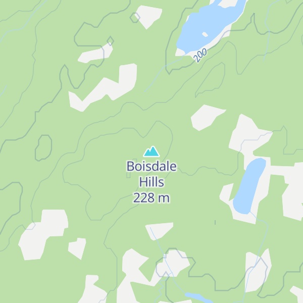 Map of Boisdale Hills
