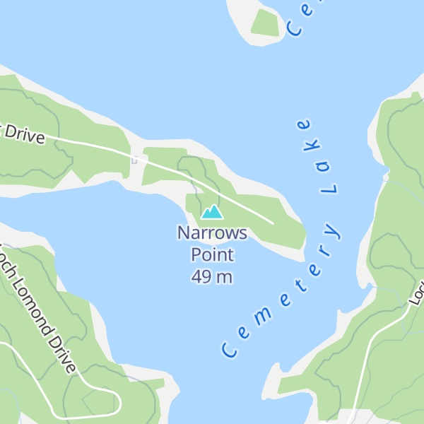 Map of Narrows Point