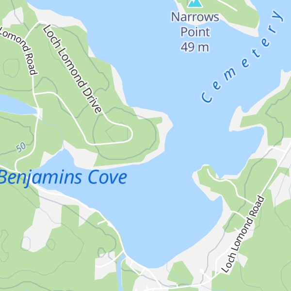 Map of Benjamins Point