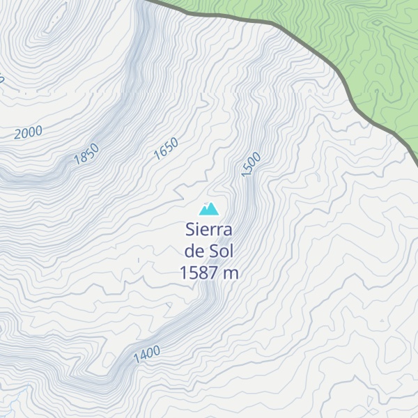 Map of Sierra de Sol
