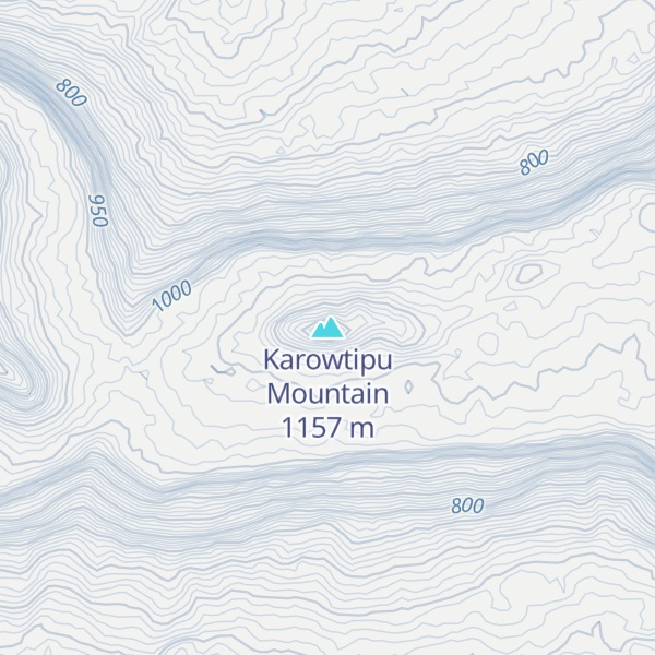 Map of Karowtipu Mountain