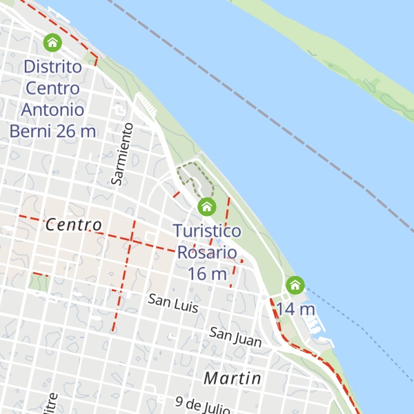 Map of Turistico Rosario