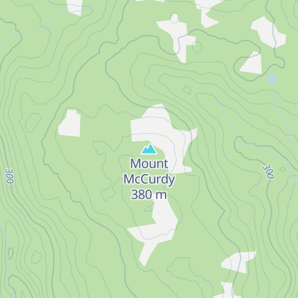 Map of Mount McCurdy