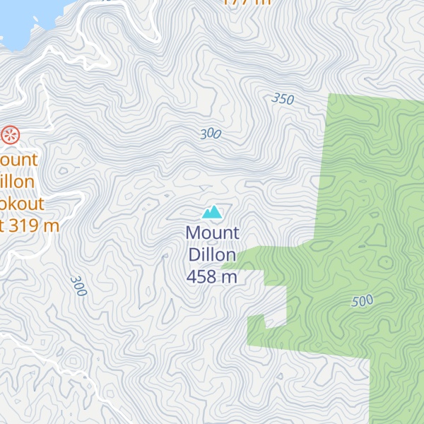 Map of Mount Dillon