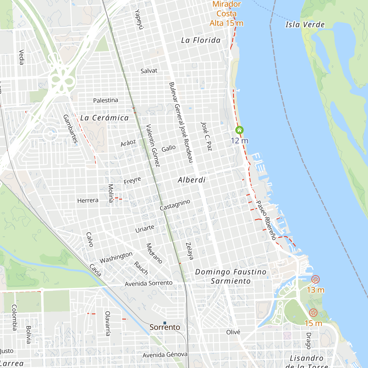 Distrito Norte Villa Hortensia map