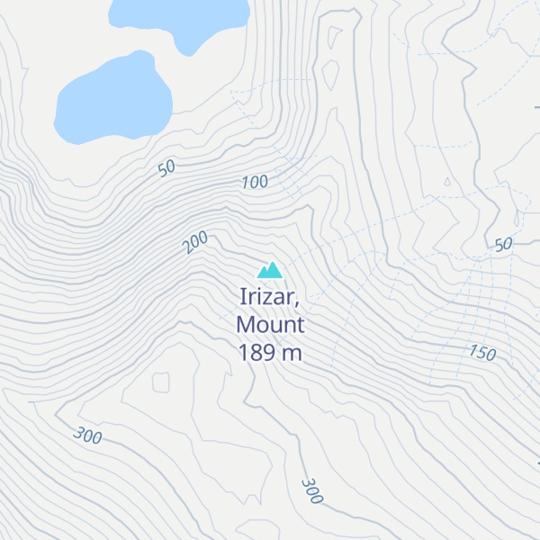 Map of Irizar, Mount