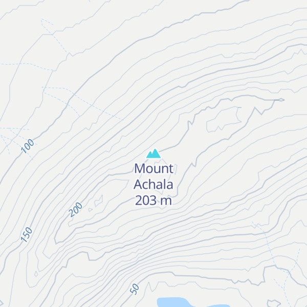 Map of Mount Achala