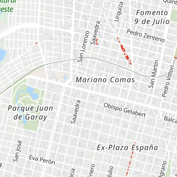Map of Cabañas Recreo