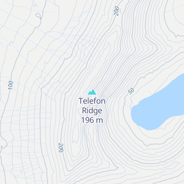 Map of Telefon Ridge