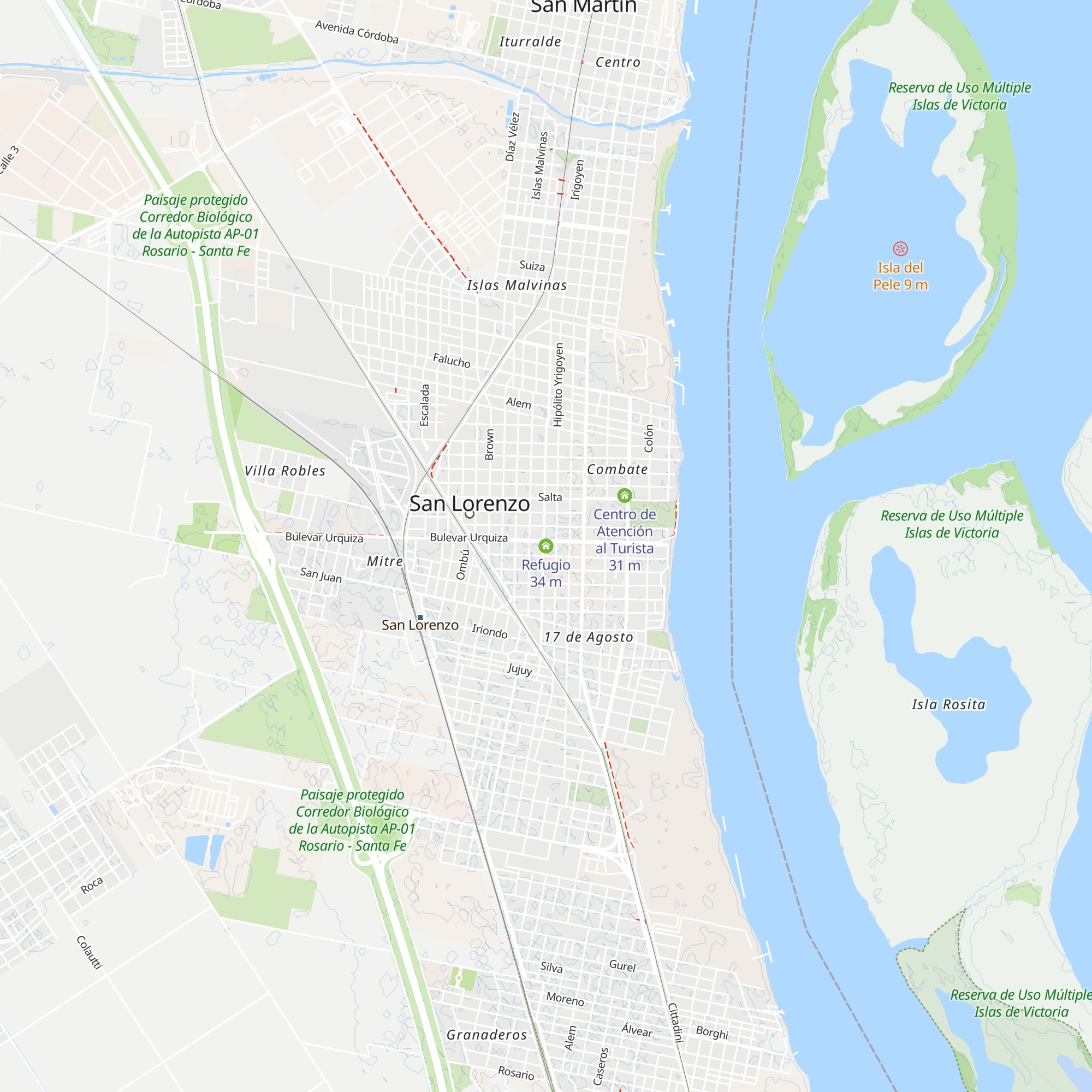 Refugio map