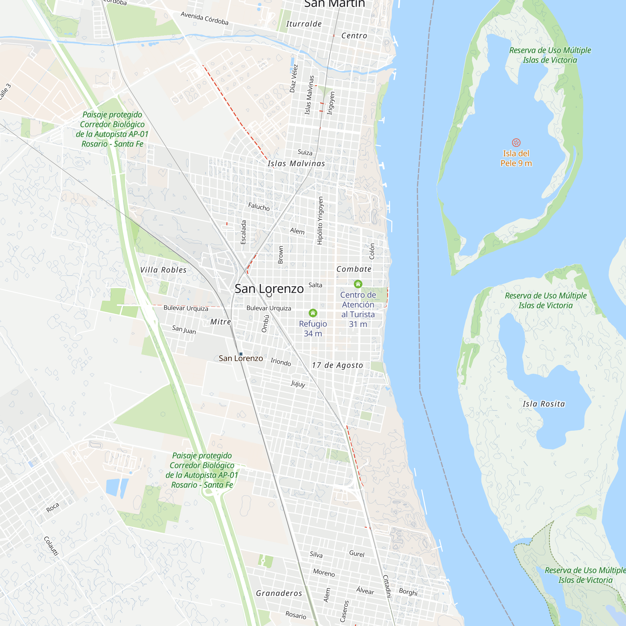 Refugio map