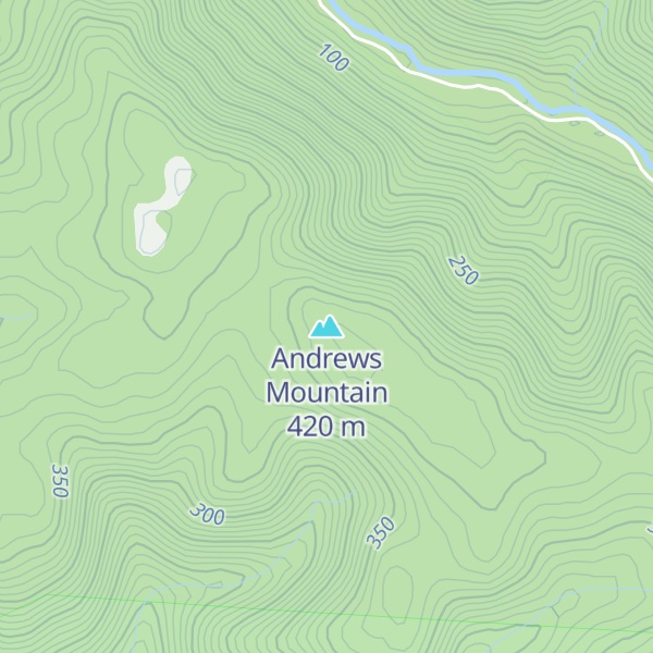 Map of Andrews Mountain