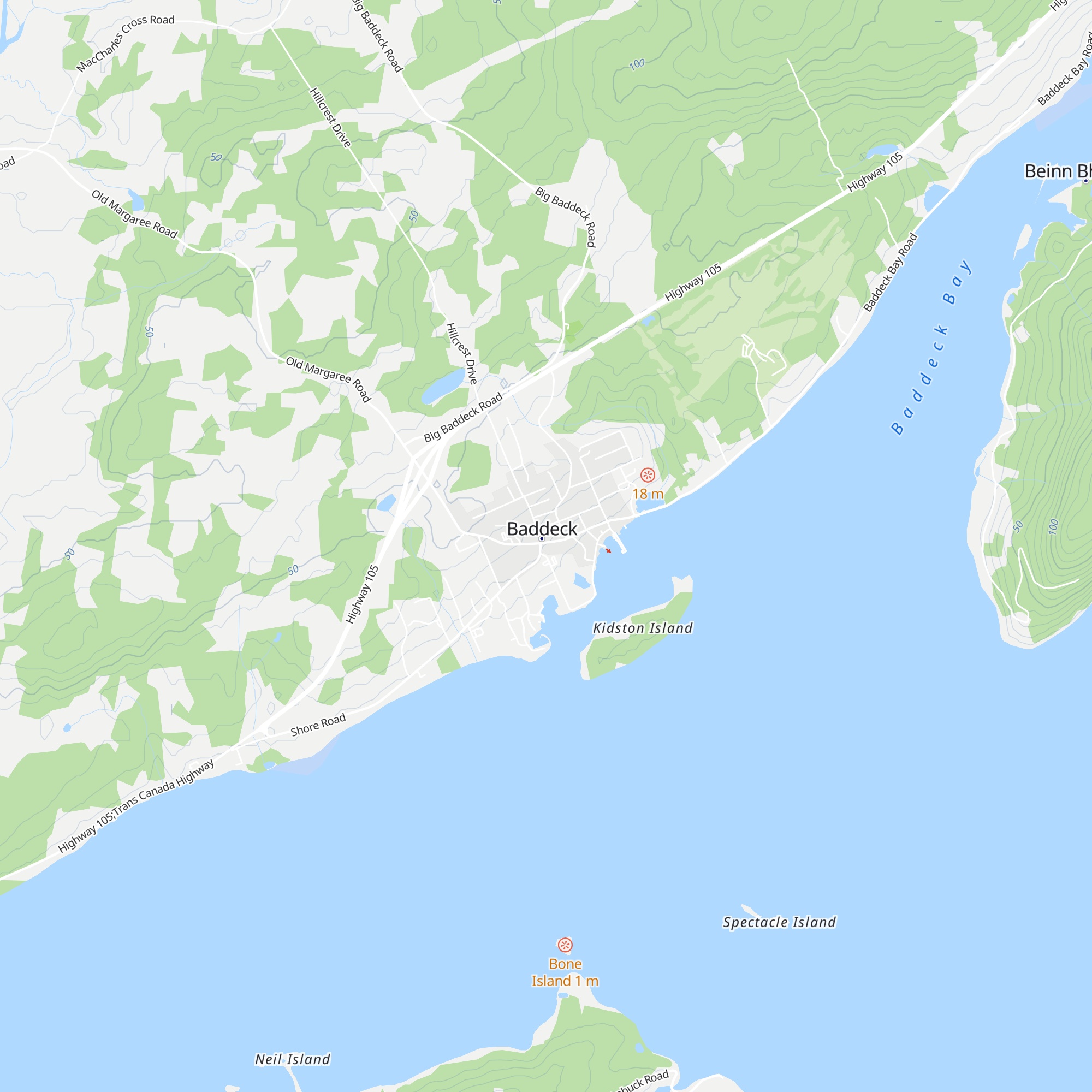 Baddeck Welcome Center map