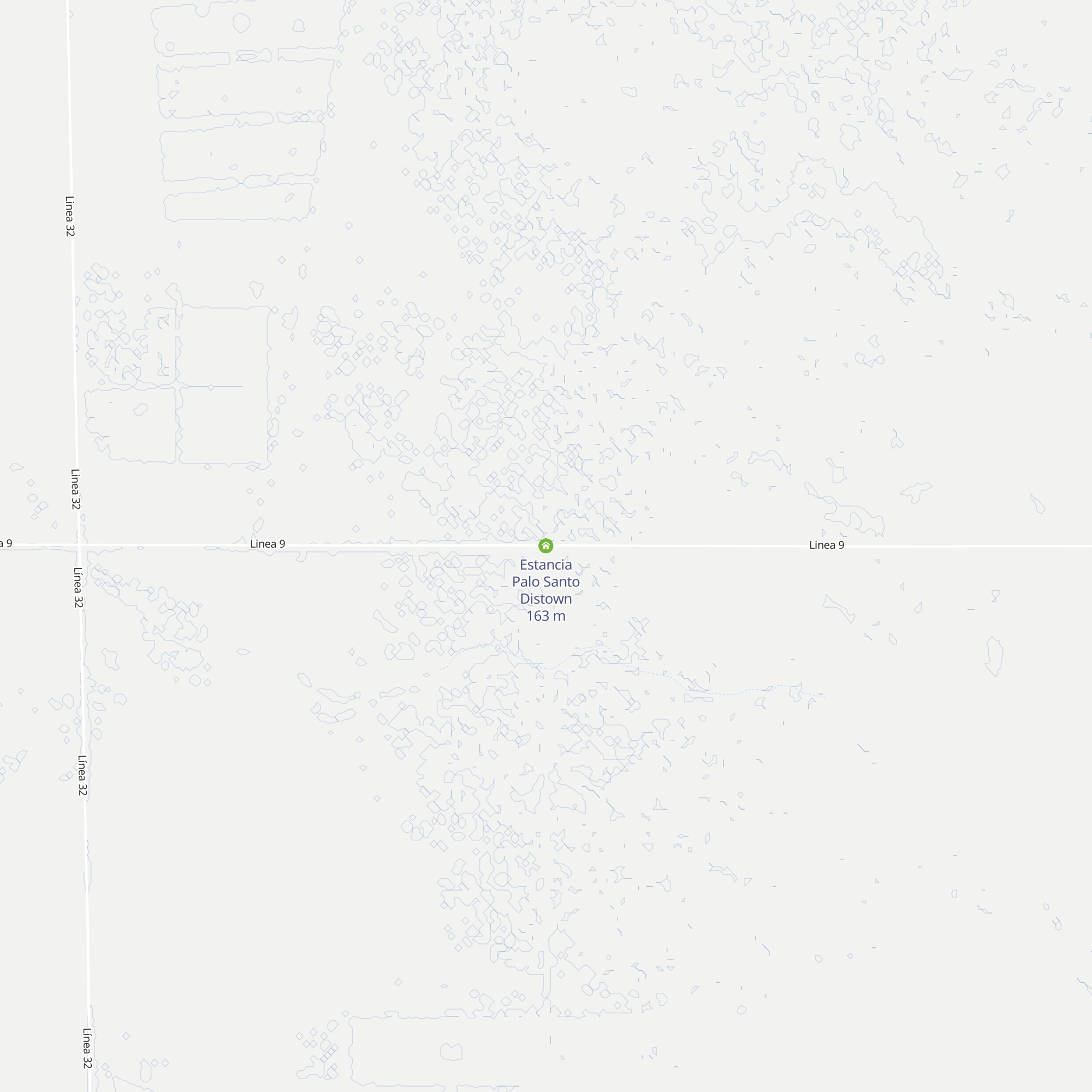 Estancia Palo Santo Distown map