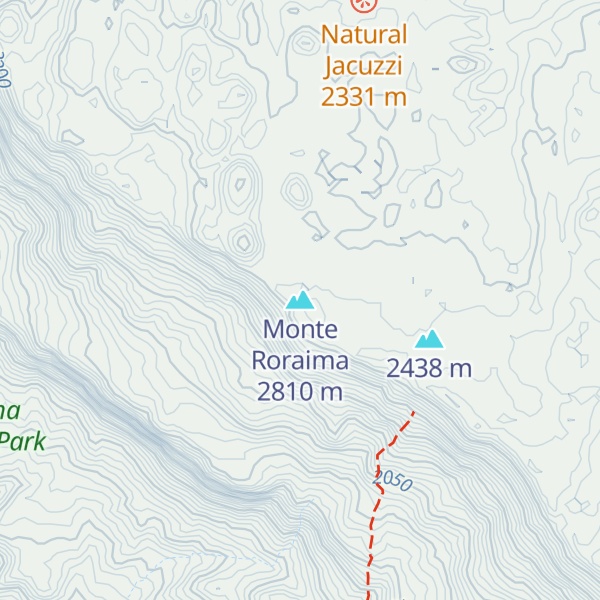 Map of Monte Roraima
