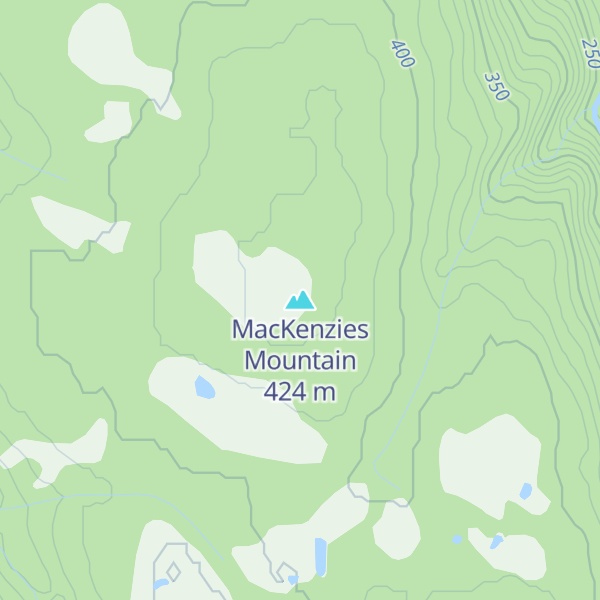 Map of MacKenzies Mountain