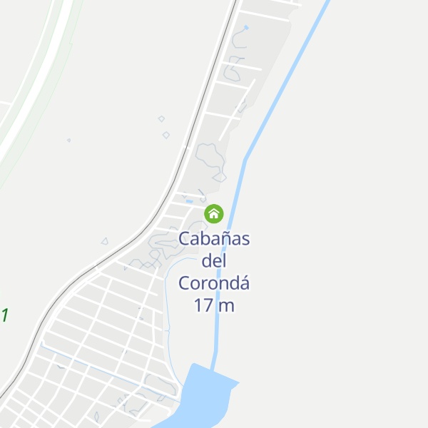 Map of Cabañas del Corondá