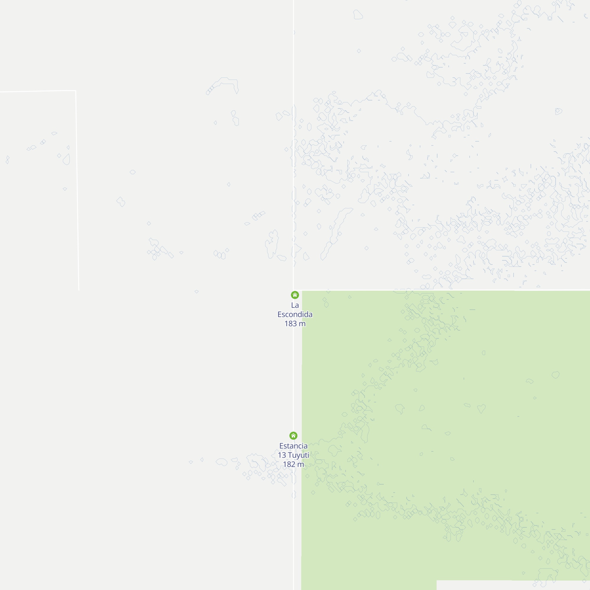La Escondida map