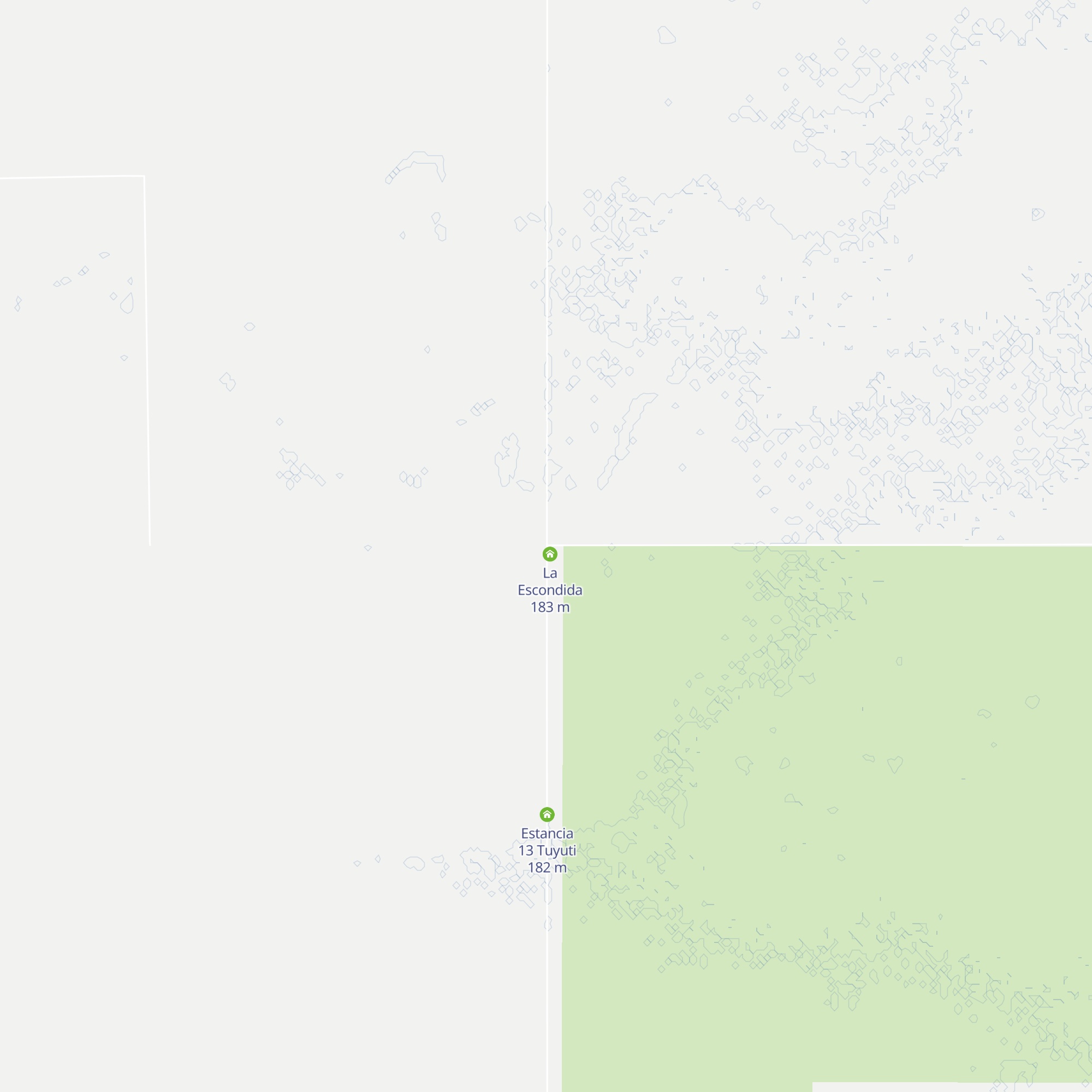 Estancia La Escondida map
