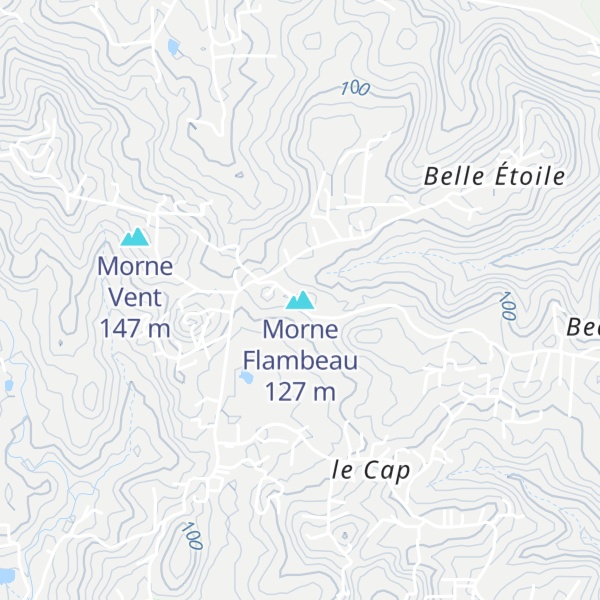 Map of Morne Flambeau
