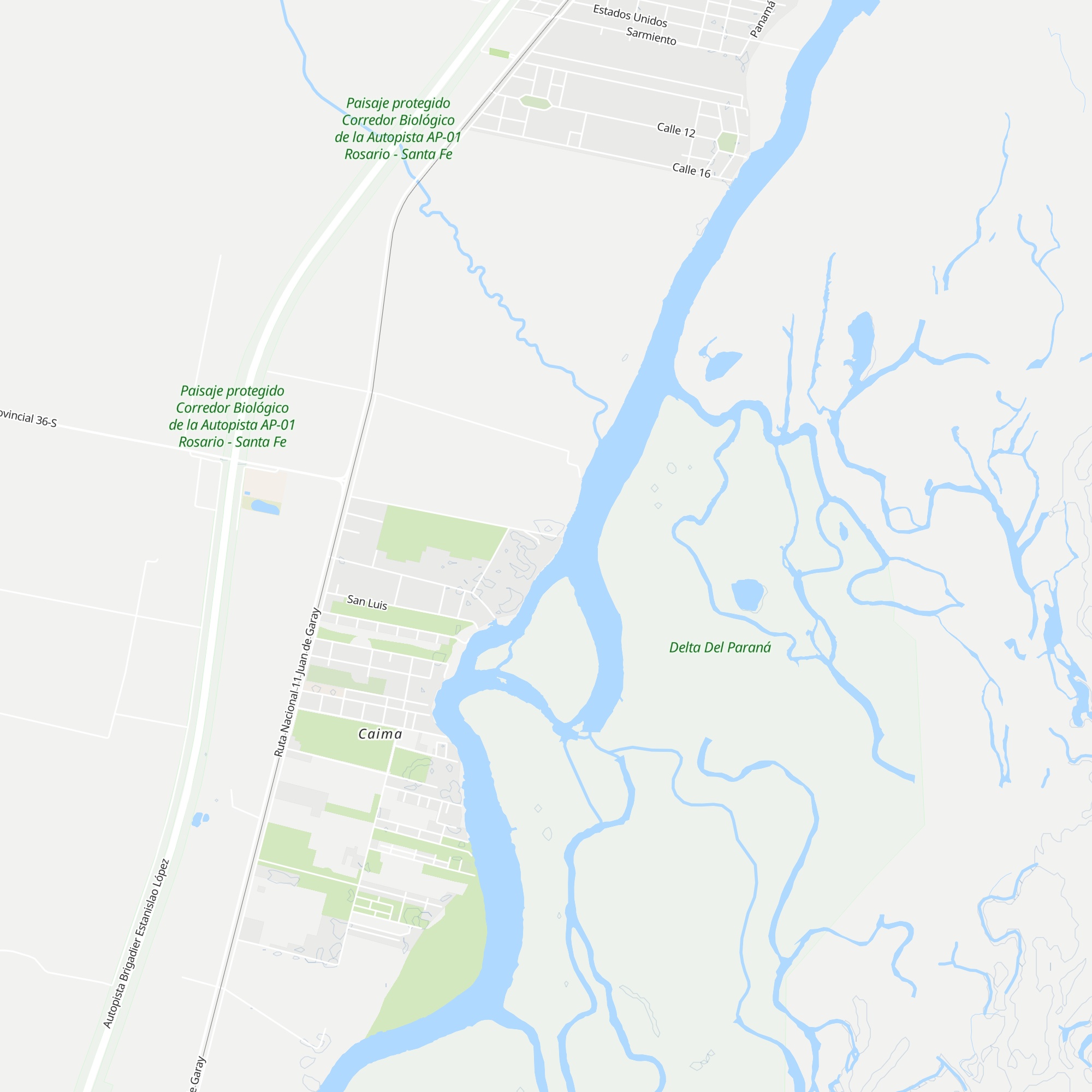 Cabañas Maria Esther map