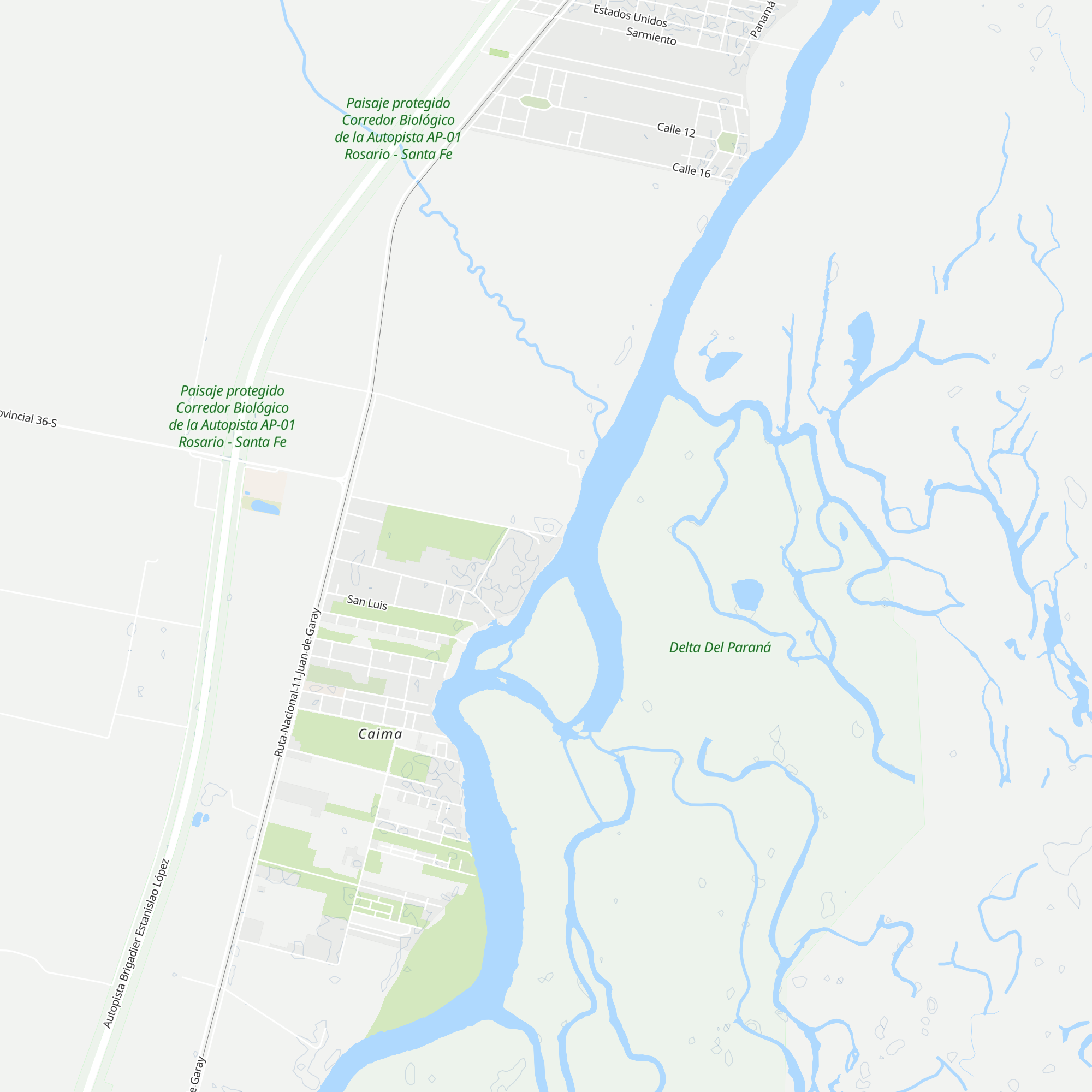 Cabañas Maria Esther map