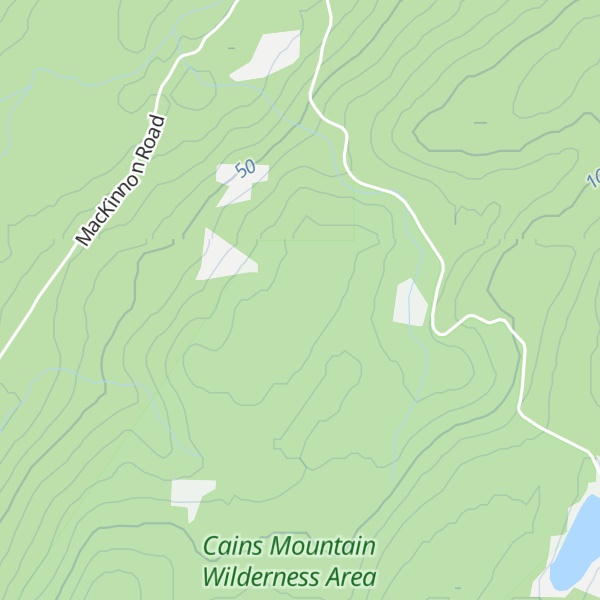 Map of Cains Mountain